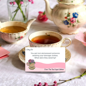Getting Lost Conversation Card Game and Blooming Tea - Over The Tea Cups Edition