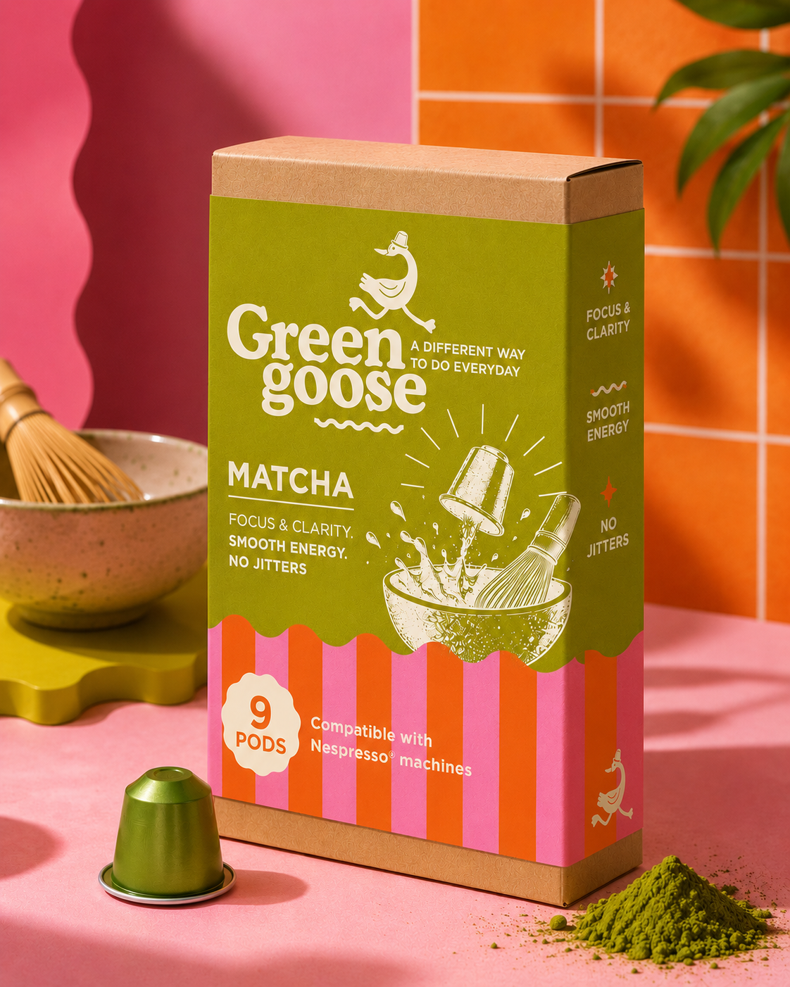 Green Goose Matcha Pods (9 Pack)