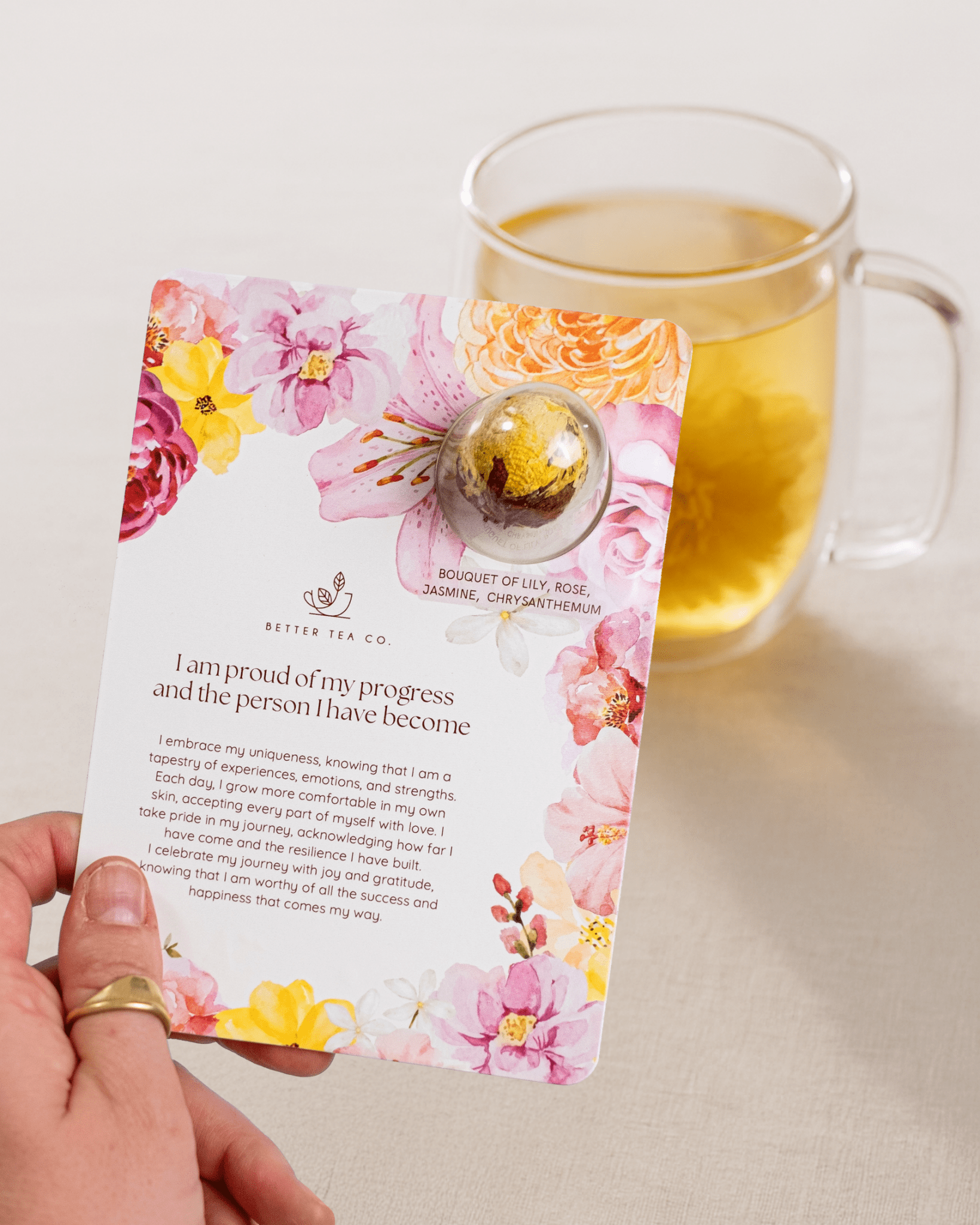 Blooming Tea Affirmation Greeting Card - Better Tea Co.