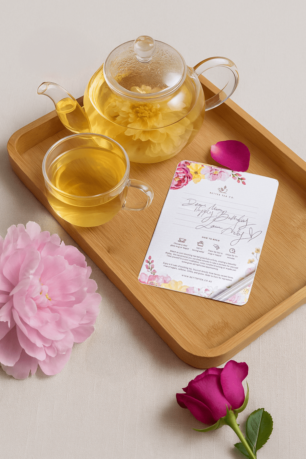 Blooming Tea Affirmation Greeting Card - Better Tea Co.