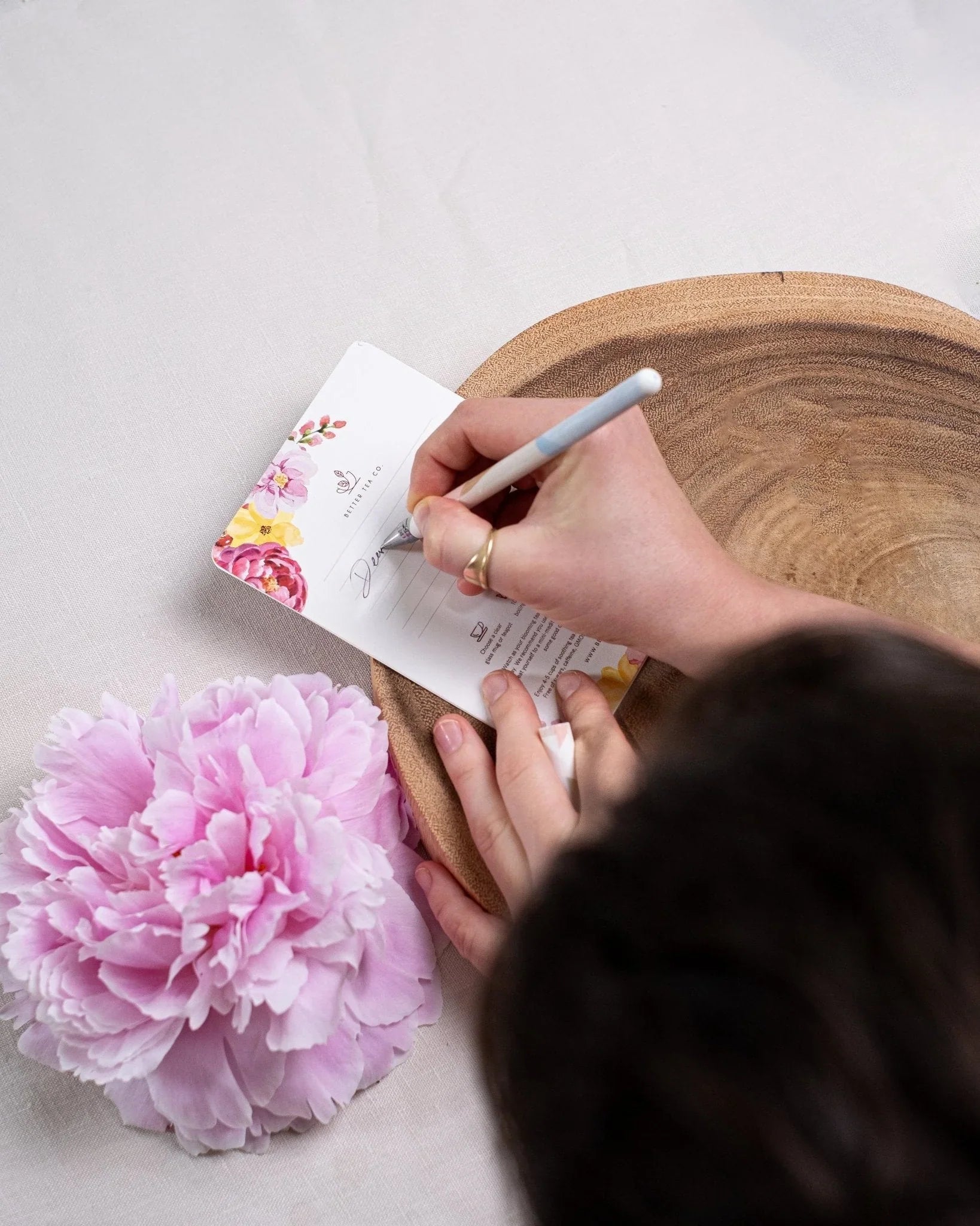 Blooming Tea Affirmation Gift Card - Hibiscus Flower