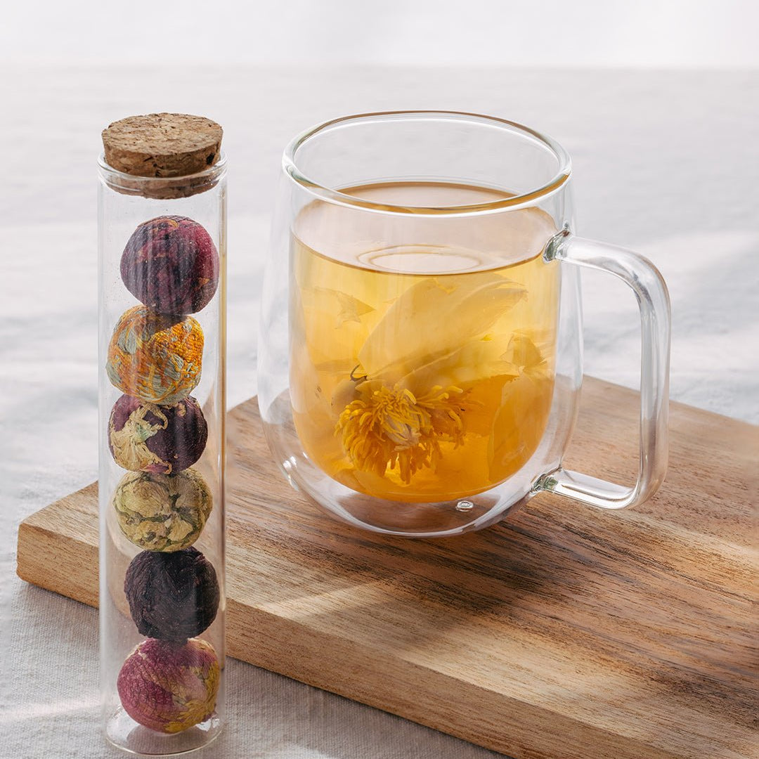 Blooming Tea Balls in Glass Tube - Better Tea Co.