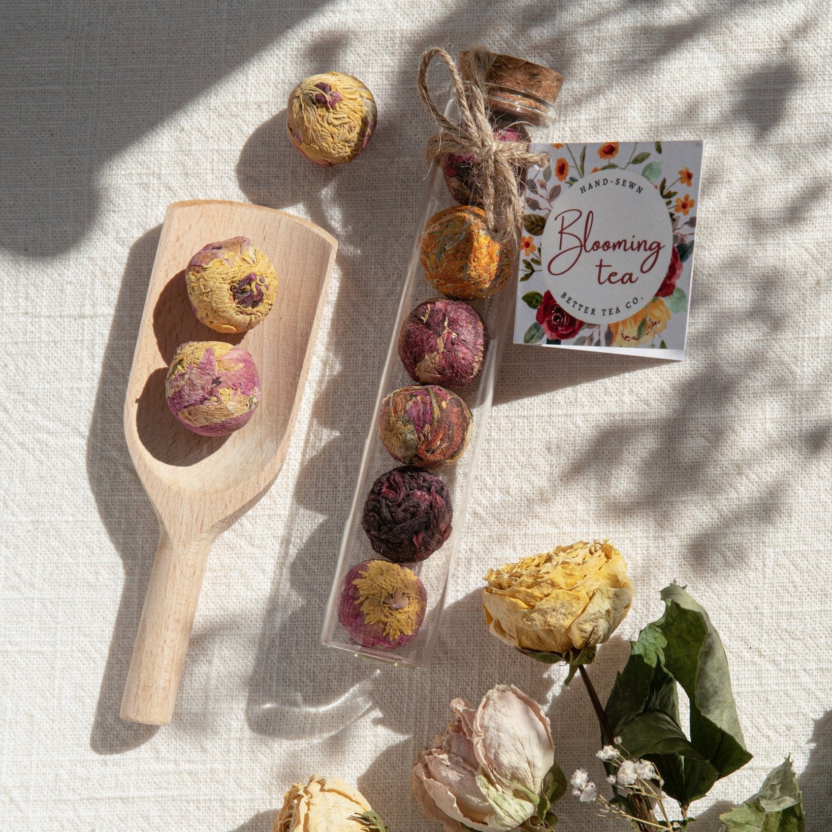 Blooming Tea Balls Set with Glass Teapot - Better Tea Co.