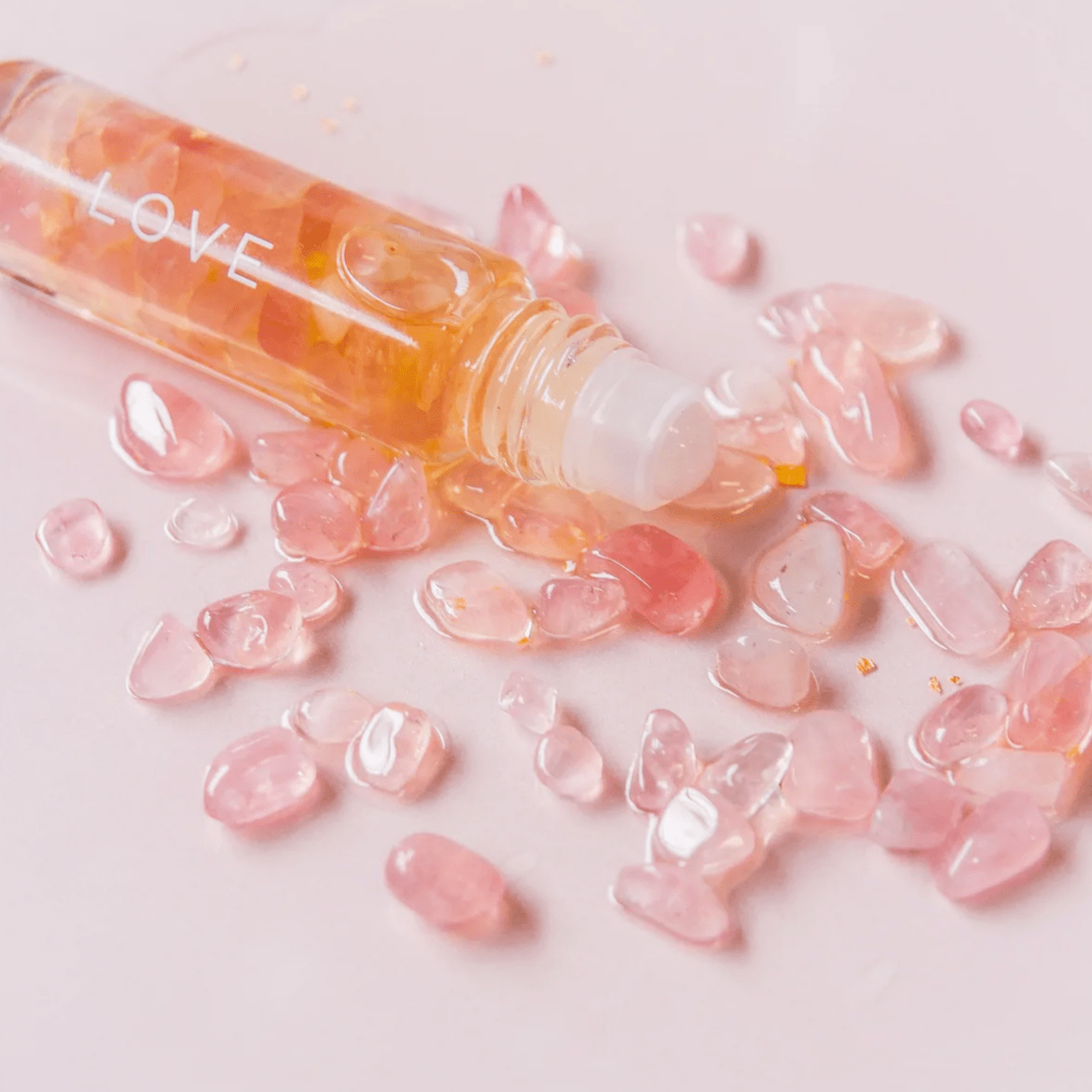 Love - Essential Oil Roller with Rose Quartz 10ml - Better Tea Co.